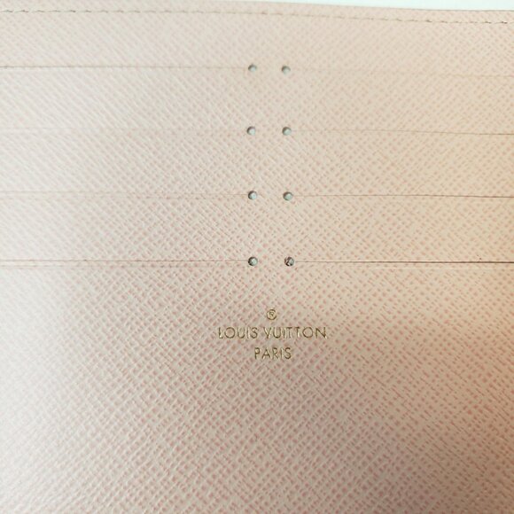 Louis Vuitton Insert Felicie Wallet Card Sloys Pink Leather Canvas Lux150-092225 - Picture 10 of 13